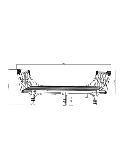 Banqueta Charmella 190 cm-1