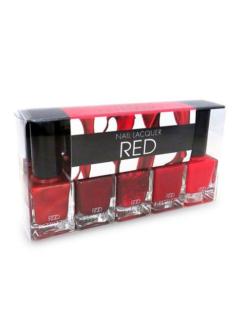 Set Petrizzio Esmalte de Uñas Lacquer Red-0