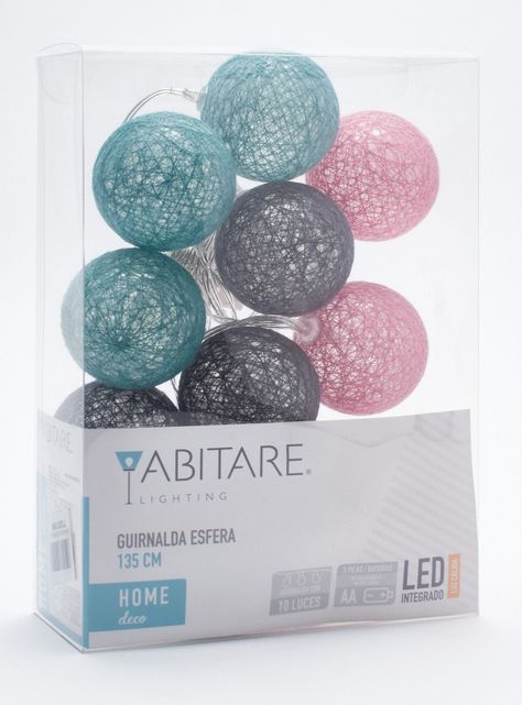 Guirnalda Esferas Colores 10 Luces LED-4