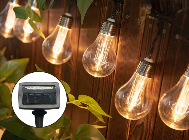 Guirnalda Solar 10 Luces LED Exterior-8