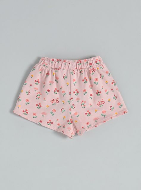 Short con Estampado y Moño Delantero-1