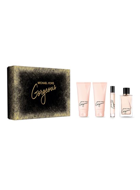 Set Perfume Gorgeous EDP Mujer 100 ml + Body Lotion 100 ml + Shower Gel 100 ml y Travel Spray EDP 10 ml Michael Kors-0