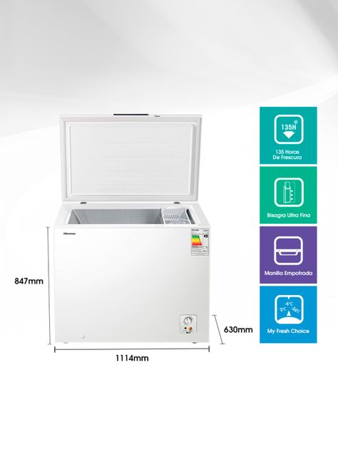 Freezer Horizontal Frío Directo 297 Litros FC-39DT Blanco-1