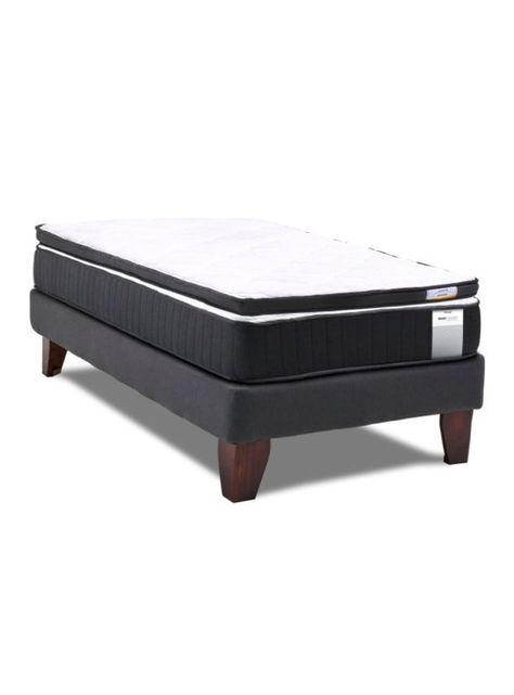 Cama Europea Dúo Pocket 1.5 Plazas + Topper-1