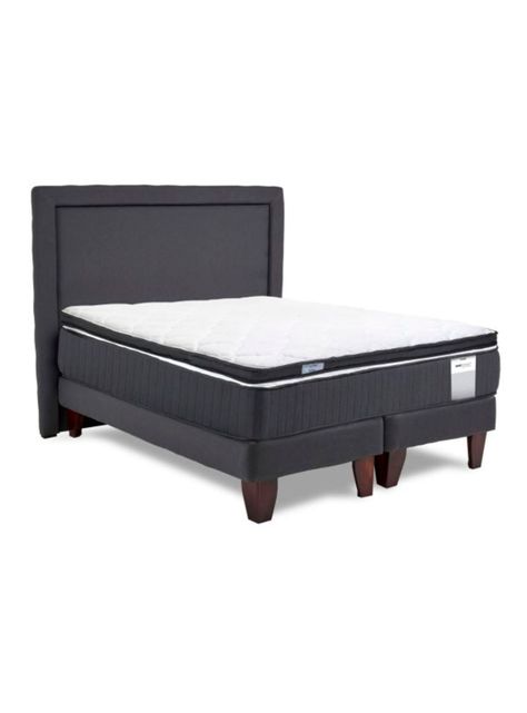 Cama Europea Dúo Pocket 2 Plazas Topper + Respaldo-1