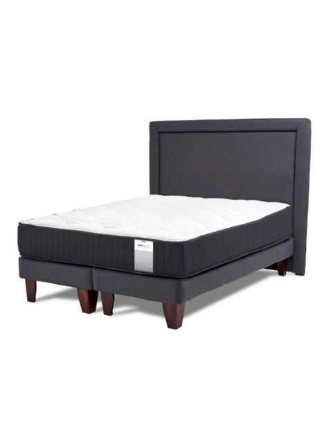 Cama Europea Dúo Pocket 2 Plazas Plus + Respaldo-0