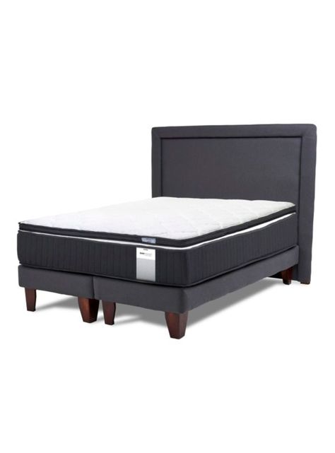 Cama Europea Dúo Pocket Queen + Topper + Respaldo-0