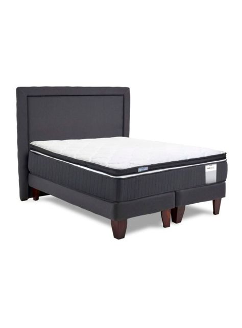 Cama Europea Dúo Pocket  Súper King + Topper + Respaldo-1
