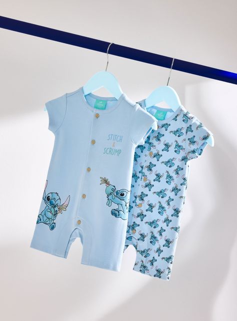 Pijama Bipack Bebé Body Angel & Stitch Disney-1