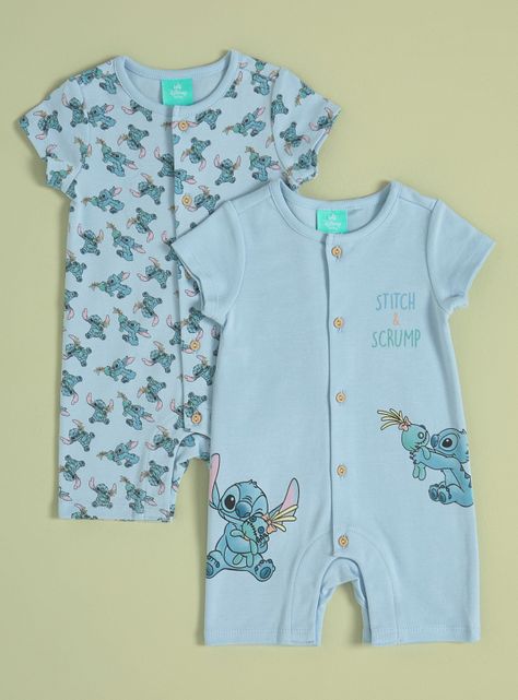 Pijama Bipack Bebé Body Angel & Stitch Disney-0