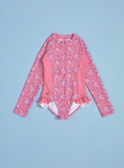Traje de Baño con Vuelitos Estampado-2