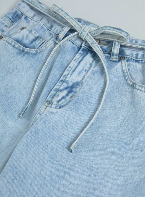 Jeans con Cinturón Tipo Lazo-3