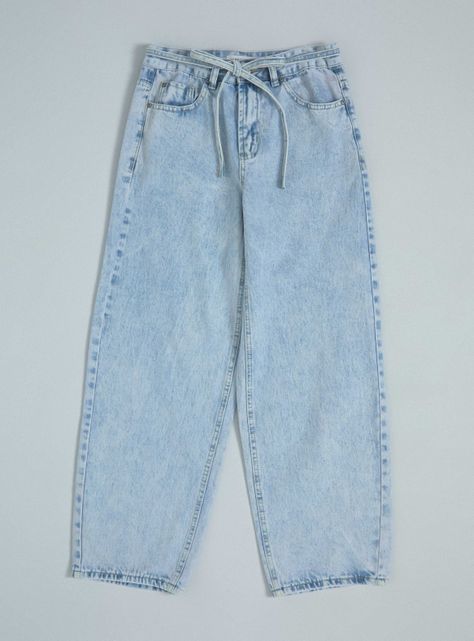 Jeans con Cinturón Tipo Lazo-2