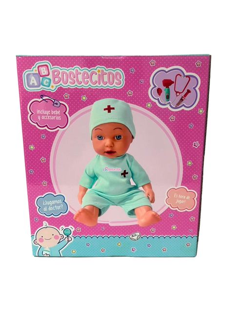 Muñeca Babydoll Bostecitos Doctor 4 Accesorios-2