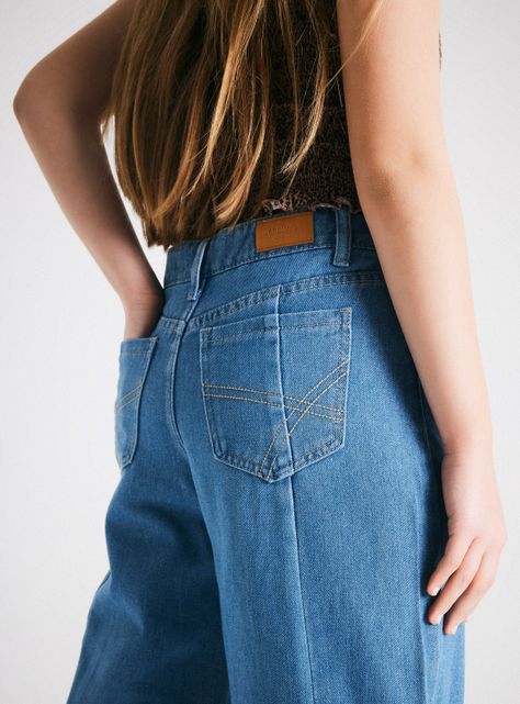 Jeans Paneles en Costados-0