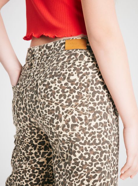 Pantalón Animal Print, Bolsillos Frontales-1