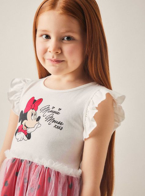 Vestido Niña con Tul Minnie Disney-1