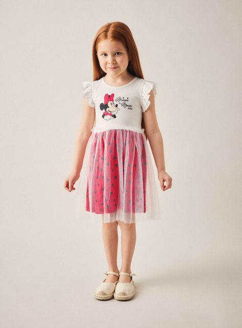Vestido Niña con Tul Minnie Disney-0