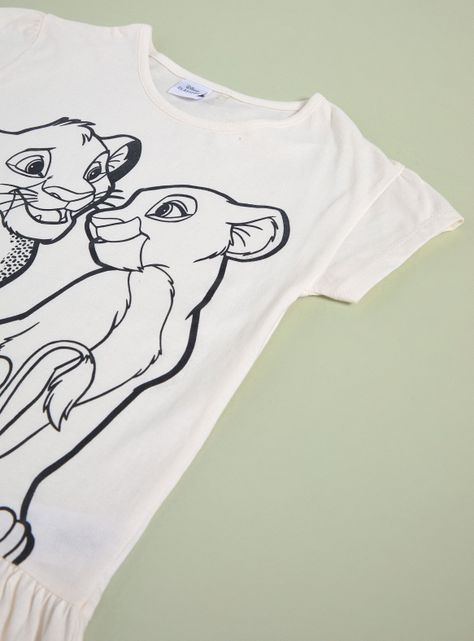 Polera con Vuelos Niña Estampadas Simba & Nala Disney-4