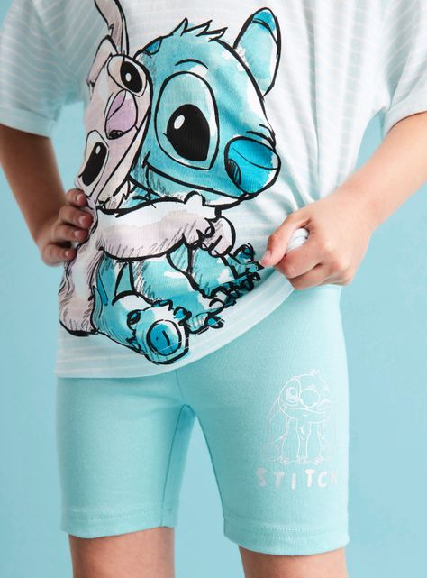 Calza Cortas Niña Estampadas Angel & Stitch Disney-1
