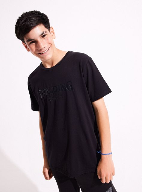 Polera con Estampado Frontal Manga Corta-0