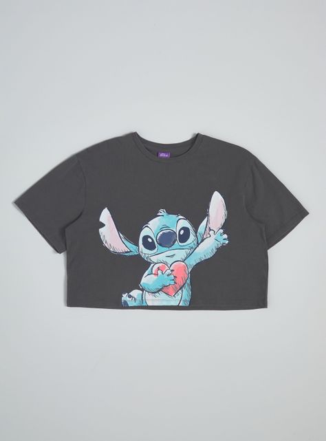 Polera Manga Corta Estampada Stitch & Angel Disney-2