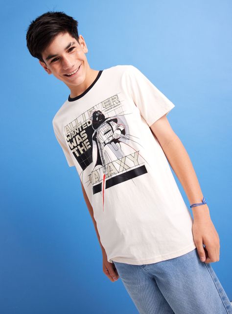 Polera Manga Corta Estampada Star Wars-0