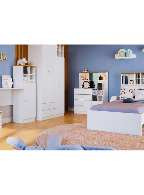 Cómoda Infantil Con Puerta y Espejo Amore-4