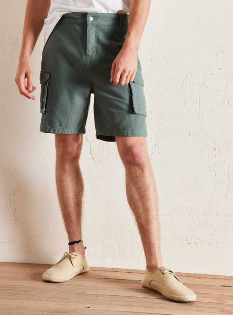 Shorts Holgados con Bolsillos-0