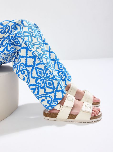 Sandalia Jr. Dos Tiras con  Hebilla Unisex-0