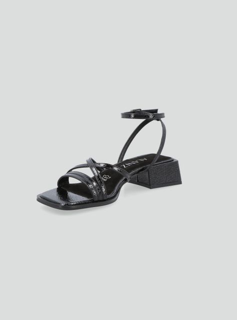 Sandalia Multistrap Look Metalizado Mujer-2
