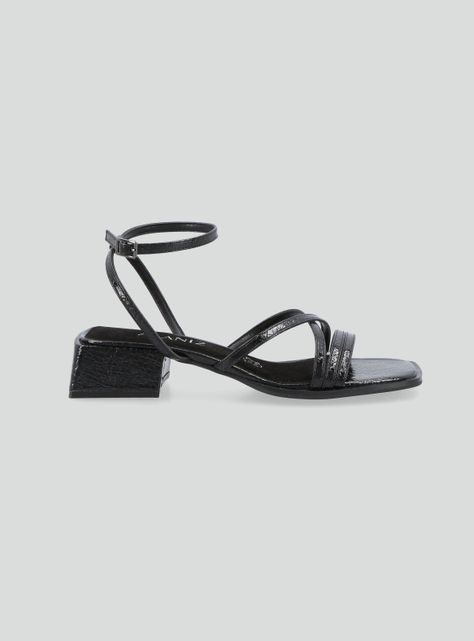 Sandalia Multistrap Look Metalizado Mujer-1