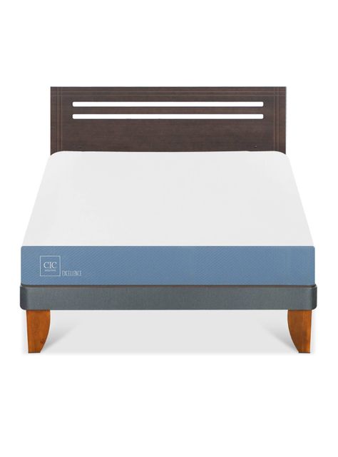 Cama Europea Excellence 2 Plazas Respaldo Munich Gris-2