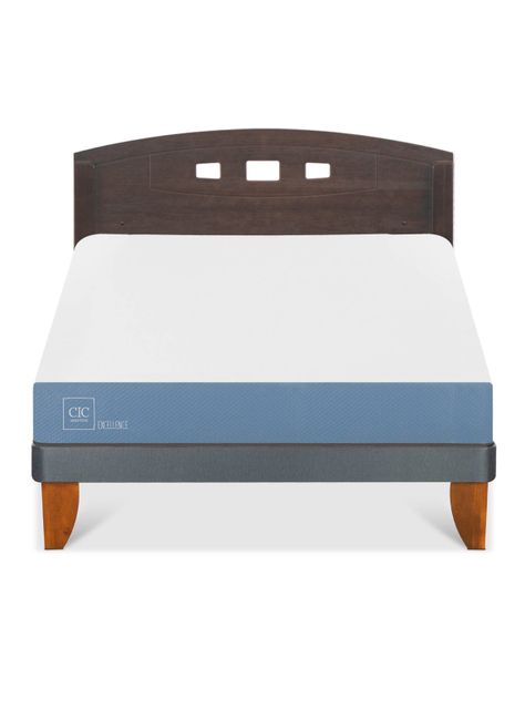 Cama Europea Excellence 2 Plazas + Respaldo Gales Gris-2