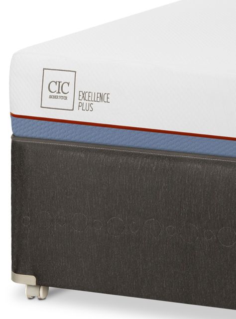 Diván Excellence Plus Black 1.5 Plazas Set Gales Gris-3