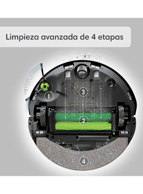 Aspiradora y Trapeadora Robot 2 en 1 Roomba Combo J9+-4