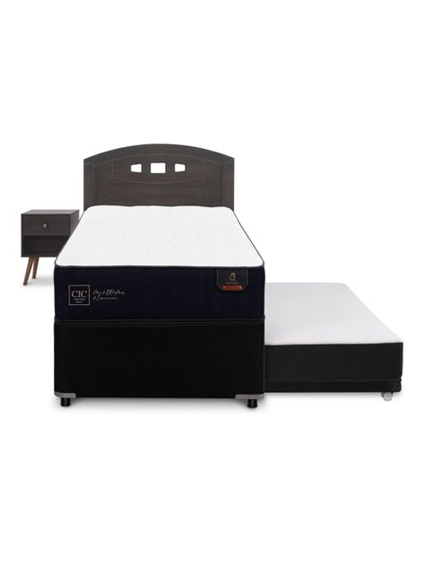 Diván Premium 1.5 Plazas + Set Gales Gris-2