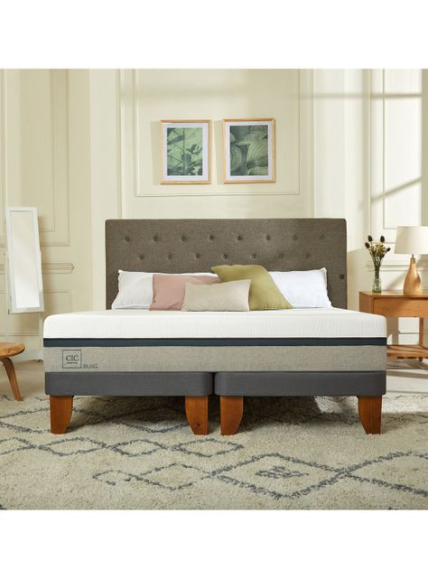 Cama Europea Balance King Set Dublin Gris-4