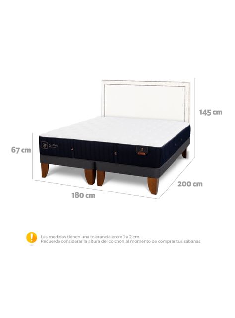 Cama Europea Premium King Respaldo Danubio-1