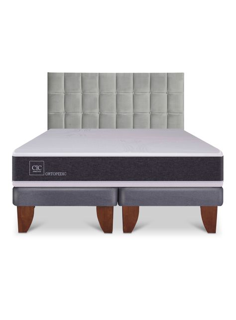 Cama Europea New Ortopedic King Respaldo Sile-2