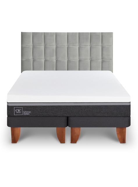 Cama Europea Ortopedic Advance 2 Plazas Base Dividida Respaldo Sile-2