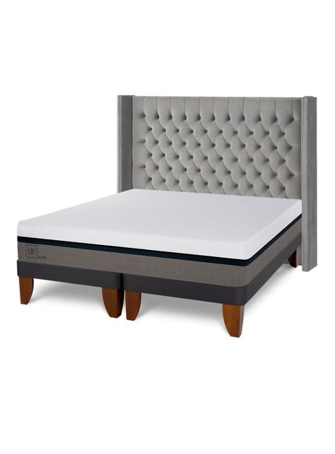 Cama Europea Balance 2 Plazas Base Dividida Respaldo Sesia-0