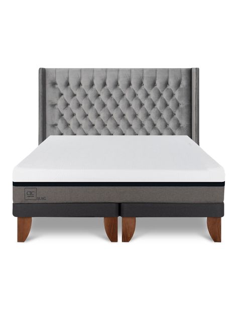 Cama Europea Balance 2 Plazas Base Dividida Respaldo Sesia-2