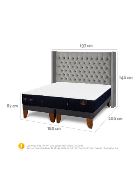 Cama Europea Premium King Respaldo Sesia-1