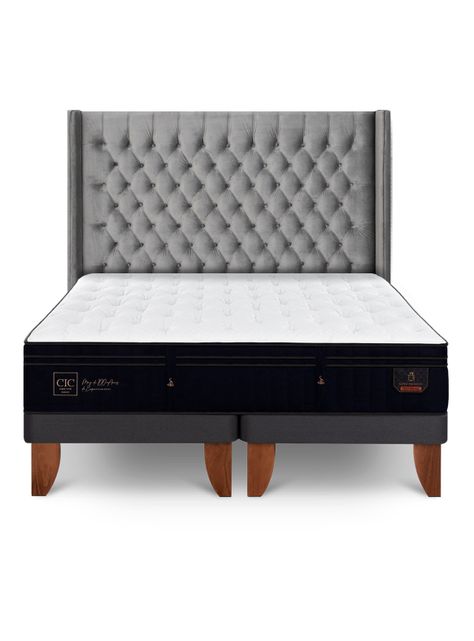 Cama Europea Súper Premium Súper King Respaldo Sesia-2