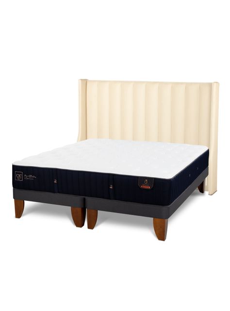 Cama Europea Premium Súper King Respaldo Panaro-0