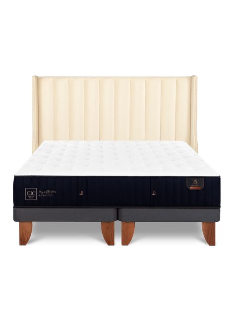 Cama Europea Premium Súper King Respaldo Panaro-2