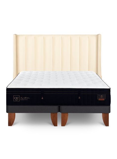 Cama Europea Super Premium King Respaldo Panaro-2