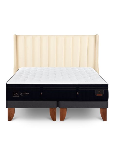 Cama Europea Súper Premium Súper King Respaldo Panaro-2