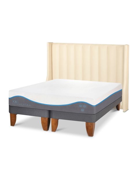 Cama Europea Alaska King Respaldo Panaro-0